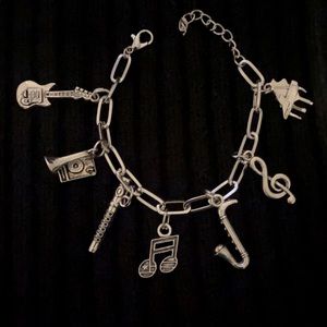 Link Bracelet with Charms